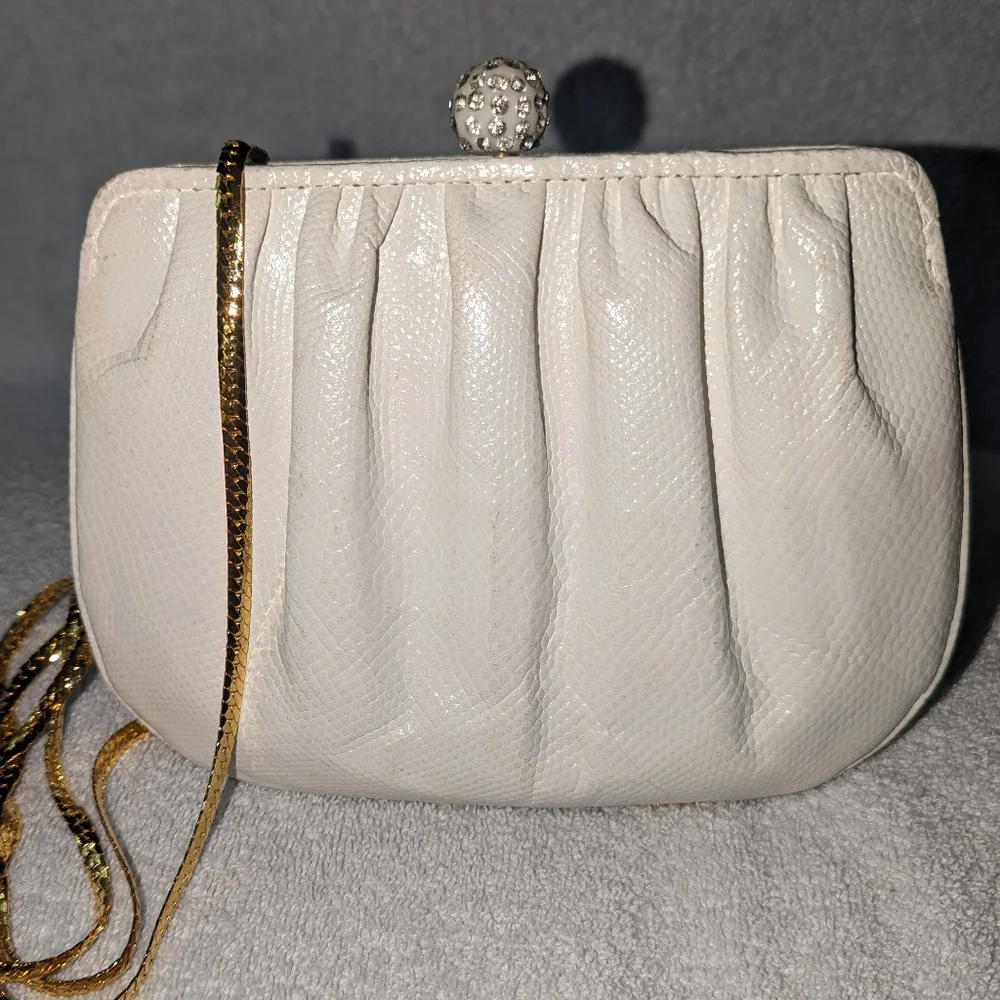 Vintage Ashneil snakeskin pattern bag . - Picture 1 of 10